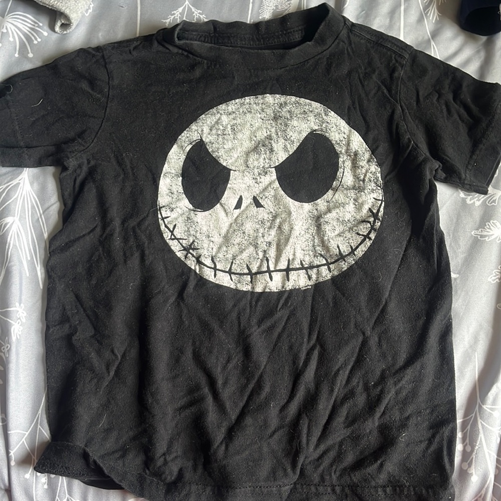 Kids XS old navy top, Jack skeleton